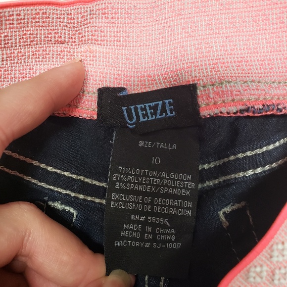 Squeeze Girls Elastic Knit Waistband Shorts Sz 10 - Picture 4 of 5